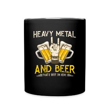 Heavy Rock Beer Party Concert Rock Party Cadeau - Mug uni - noir - Devant