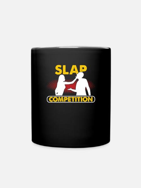 Slap Wettbewerb Slap Off Contest Russian Sports - Tasse einfarbig - Schwarz