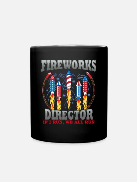 Cadeau pyrotechnique directeur de feux d'artifice - Mug uni - noir