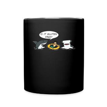 Glutenfrei Glutenfrei Lebensmittel Allergie - Tasse einfarbig - Schwarz - Vorne
