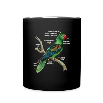 Birders Parrot Birdwatching Parrot Lover Gift - Full Colour Mug - black - Front