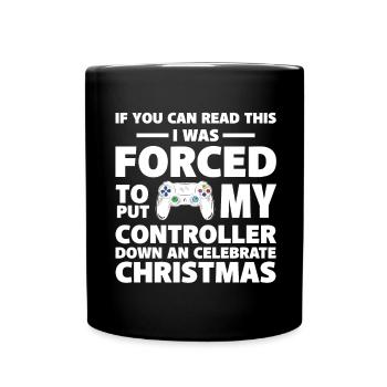 Gamer Christmas - Full Colour Mug - black - Front