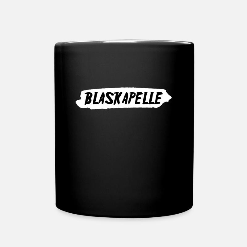 Blaskapelle Blasmusik Trompete Posaune Geschenk - Tasse einfarbig - Schwarz