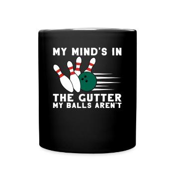 Bowling Bowling Bowler Sport Pin Gift - Full Colour Mug - black - Front