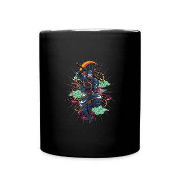 Ninja Manga Anime Japanese Manga Fans Gift - Full Colour Mug - black - Front