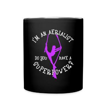 Aerialist Avez-vous un cadeau drôle de super puissance - Mug uni - noir - Devant