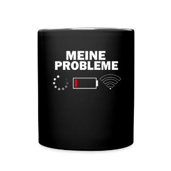 Generation Z Probleme Internet - Tasse einfarbig - Schwarz - Vorne