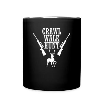 Chasse Chasser Forêt Sauvage Grossesse Enceinte - Mug uni - noir - Devant