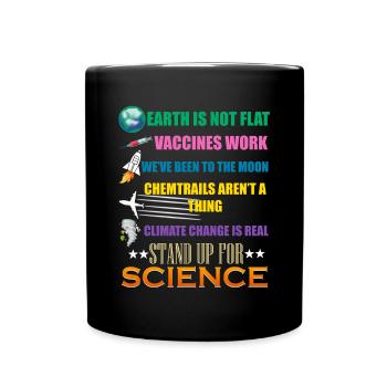 Vertraue In Die Wissenschaft Wissenschaftler - Tasse einfarbig - Schwarz - Vorne