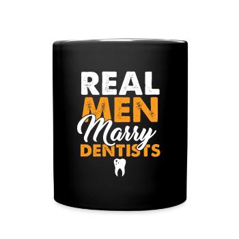 Dentistry Dentist Dental Student Humor Gift Real - Full Colour Mug - black - Front