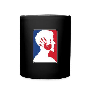 Ohrfeigen Slap Off Contest russischen Sport - Tasse einfarbig - Schwarz - Vorne