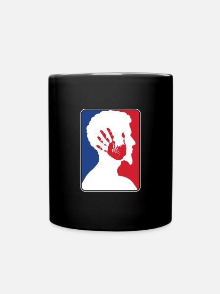 Ohrfeigen Slap Off Contest russischen Sport - Tasse einfarbig - Schwarz