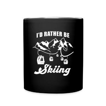 Ski Ski Snowboard Winter Snow Skiing Gift - Mug uni - noir - Devant