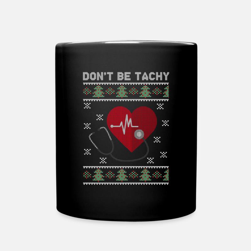 Ne soyez pas cadeau de pull de Noël laid docteur Tachy - Mug uni - noir
