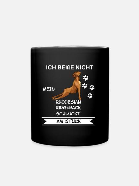 Rhodesian Ridgeback - Tasse einfarbig - Schwarz