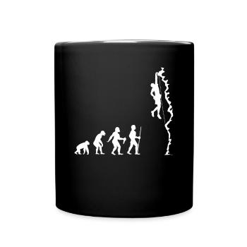 Klettern Bouldern Sportklettern Berge Geschenk - Tasse einfarbig - Schwarz - Vorne