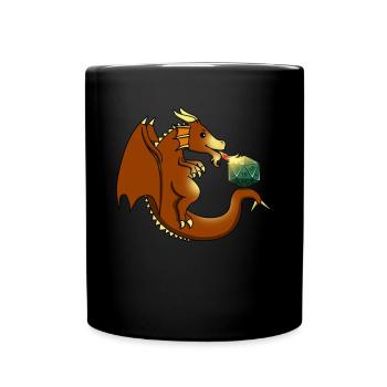 Role play RPG board game game board gift - Full Colour Mug - black - Front