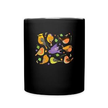 Birds Lover Bird Keeper Bird Watching Pet Gift - Mug uni - noir - Devant