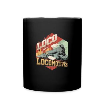 Chemin de fer Chemin de fer Transports publics Locomotive - Mug uni - noir - Devant