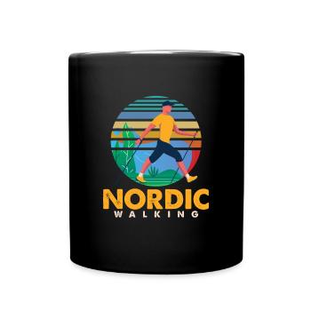Trekking Trekkers Mountains Mountaineering - Full Colour Mug - black - Front