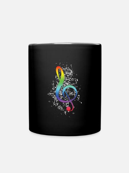Note de musique Musiciens Instrument de musique cadeau - Mug uni - noir
