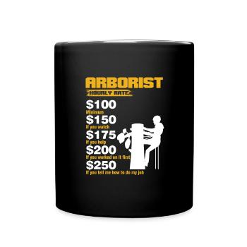 Arbre arboricole arboricole cadeau amoureux de la nature - Mug uni - noir - Devant