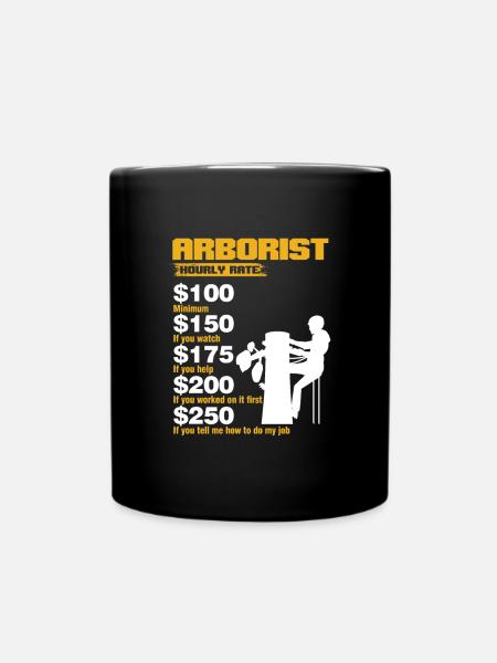 Baum-kletternder Baumpfleger-Naturliebhaber-Geschenk-Baumpfleger - Tasse einfarbig - Schwarz