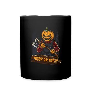 Trick Or Treat Cadeau de citrouille d'Halloween bizarre - Mug uni - noir - Devant