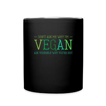 Vegan Végétarien Végétarien Végétalien Cadeau bio - Mug uni - noir - Devant