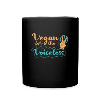 Vegan For The Voiceless Vegan Vegetable Gift - Mug uni - noir - Devant