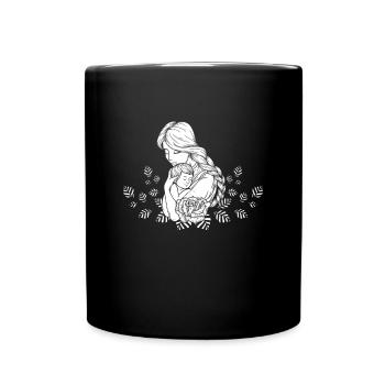 Mother And Baby Lovely Mothers Day Gift - Full Colour Mug - black - Front