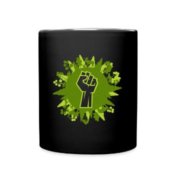 Eco friendly protest - Full Colour Mug - black - Front