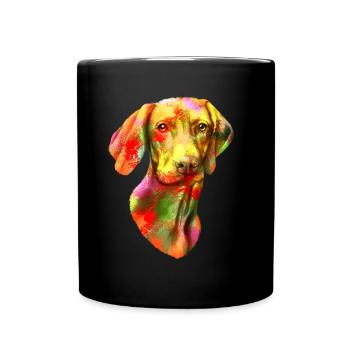 Cadeau de race de chien chien Vizsla - Mug uni - noir - Devant