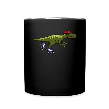 Inline skating inline skates dinosaurs - Full Colour Mug - black - Front