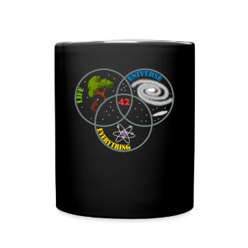 42 The Answer To All Universe Life Gift - Full Colour Mug - black - Front