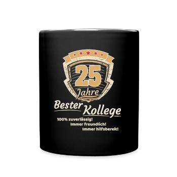 25 years best colleague - Full Colour Mug - black - Front