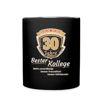 30 years best colleague - Full Colour Mug - black - Front