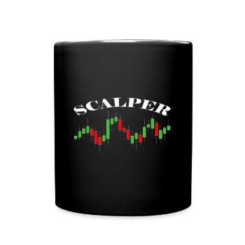 Scalper Forex Trader Day Trader - Tasse einfarbig - Schwarz - Vorne