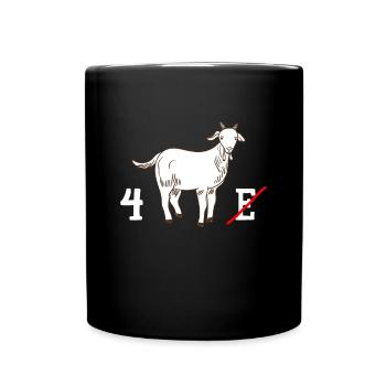 Vierzig Ziege 40. Geburtstag Geburt 1980 Geschenk - Tasse einfarbig - Schwarz - Vorne