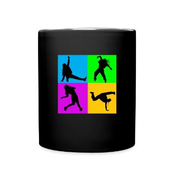 Hip Hop Tanz Tänzer Breakdance Tänzerin Geschenk - Tasse einfarbig - Schwarz - Vorne