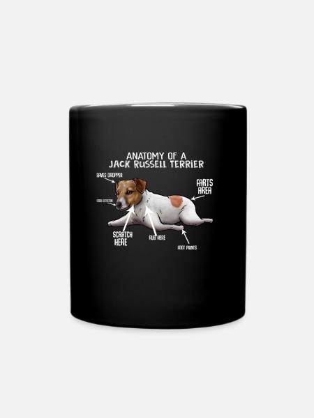 Jack Russell Terrier dog - Full Colour Mug - black