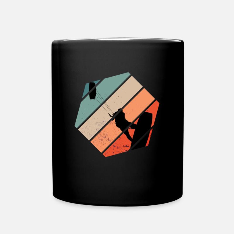 Kite surfing kitesurfing kite surfers wave gift - Full Colour Mug - black