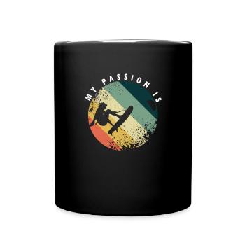 Kite Surf Sports Nautiques Planche à Voile Cadeau My - Mug uni - noir - Devant