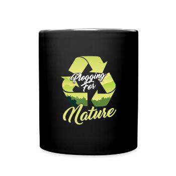 Erde Tag Umwelt Mutter Natur recyceltes Geschenk - Tasse einfarbig - Schwarz - Vorne