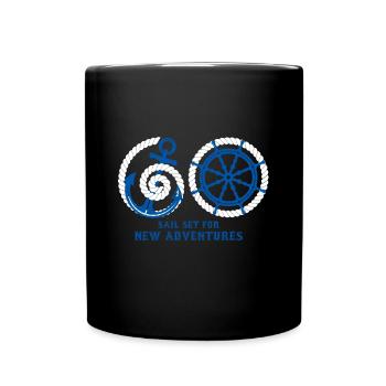 60 New Adventures 60. Geburtstag 1960 Geschenk - Tasse einfarbig - Schwarz - Vorne