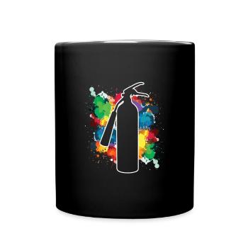 Fire Extinguisher Spray Paintings Graffiti - Full Colour Mug - black - Front