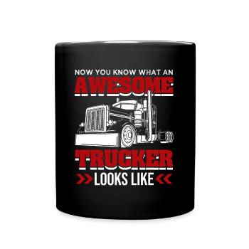 Camionneur génial - Mug uni - noir - Devant