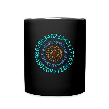 Number Fortune Telling Numerologist Pi Numbers - Tasse einfarbig - Schwarz - Vorne