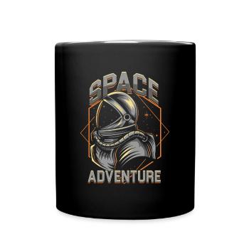 Aventure spatiale J'aime ma planète Space Galaxy - Mug uni - noir - Devant