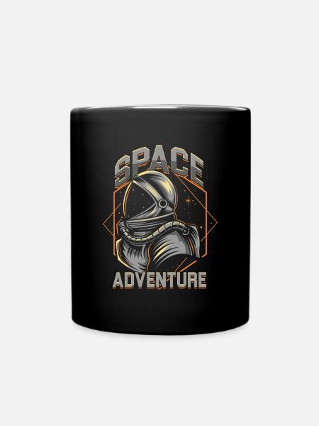 Aventure spatiale J'aime ma planète Space Galaxy - Mug uni - noir